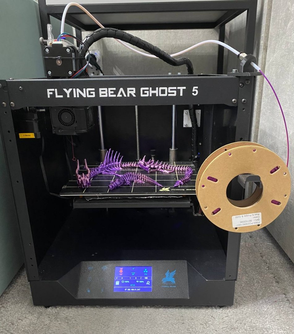 キャッシュドロアー&プリンターセット Flying bear ghost 5 + Рем комплект та апгрейди - 3д принтери
